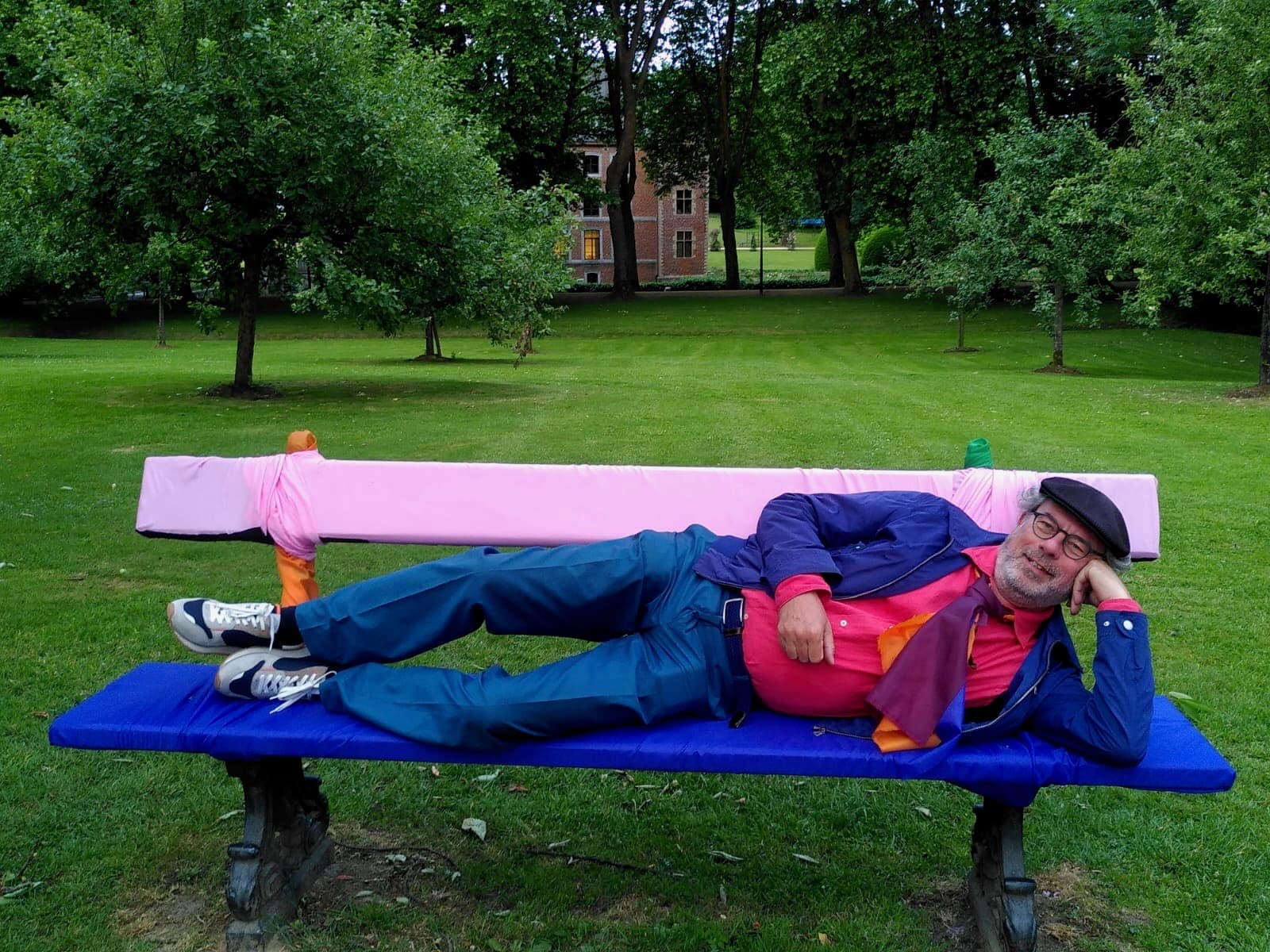 Natte billen in het park